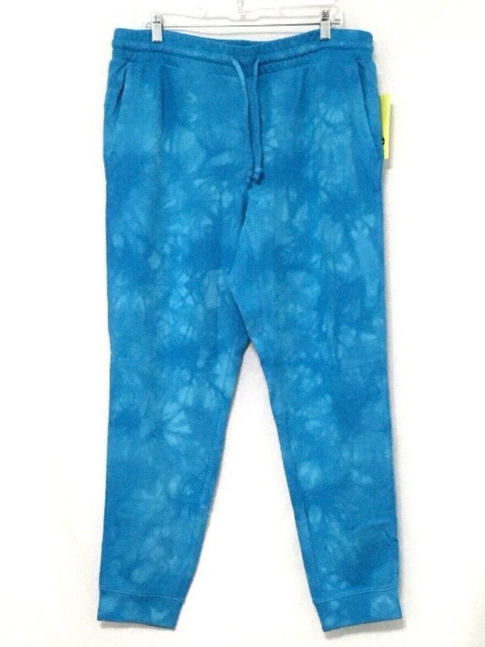 All In Motion Womens Size L Aqua Blue Tie Dye Drawstring Jogger Pants
